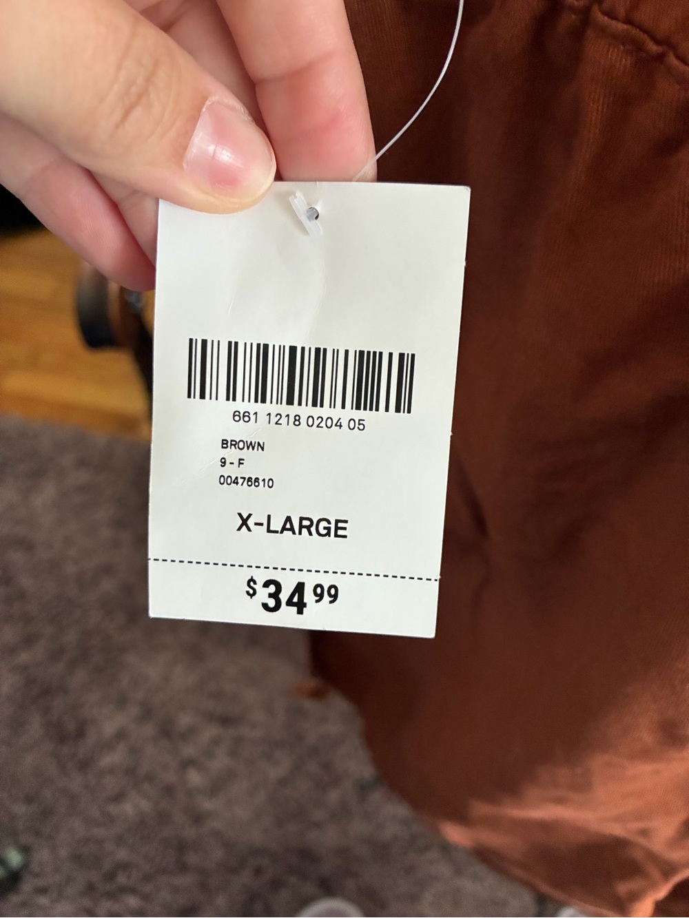 Forever 21 Rust Brown Cargo Joggers with Chain Detail - Picture 4 of 4